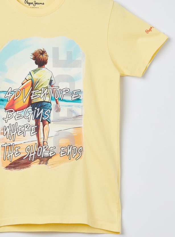 PEPE JEANS Boys Graphic Print T-shirt
