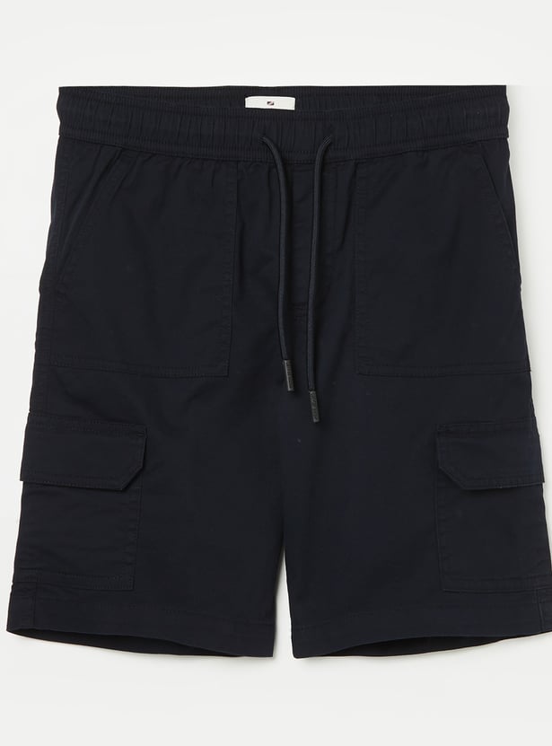PEPE JEANS Boys Solid Cargo Shorts