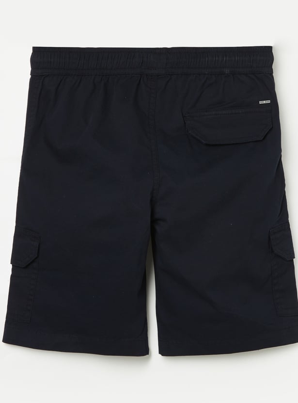 PEPE JEANS Boys Solid Cargo Shorts
