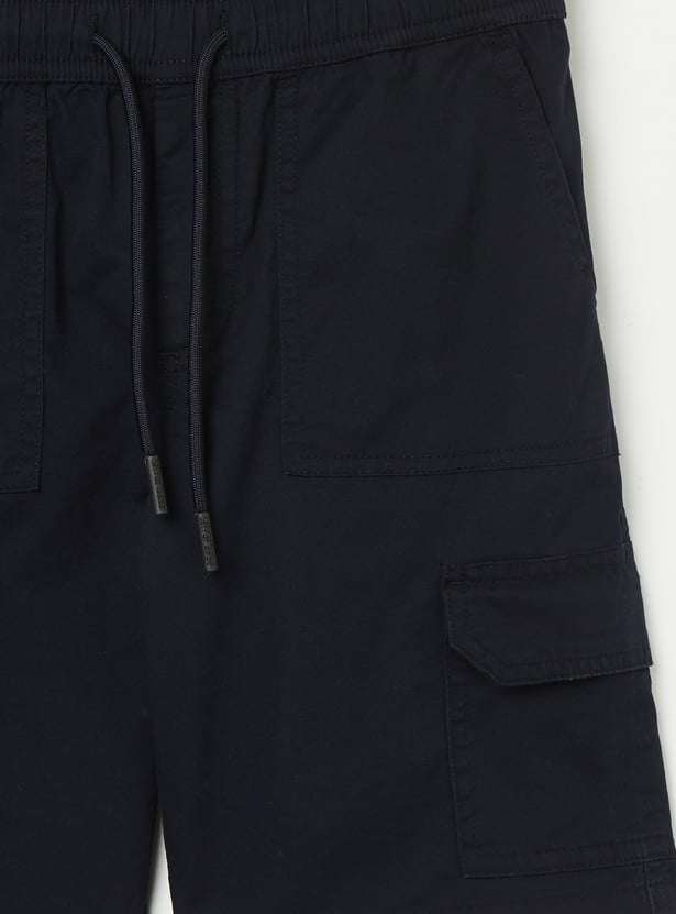PEPE JEANS Boys Solid Cargo Shorts