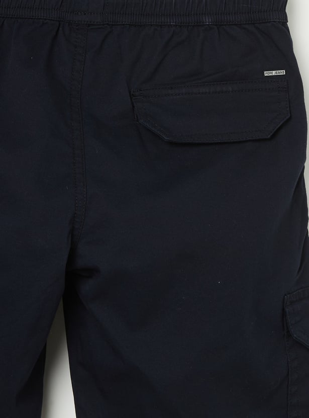 PEPE JEANS Boys Solid Cargo Shorts