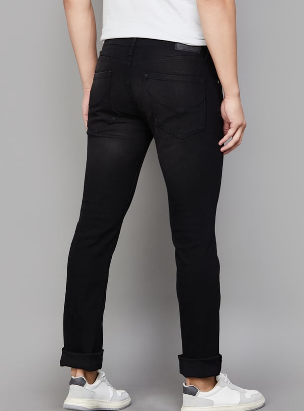 PEPE JEANS Solid Slim Straight Jeans