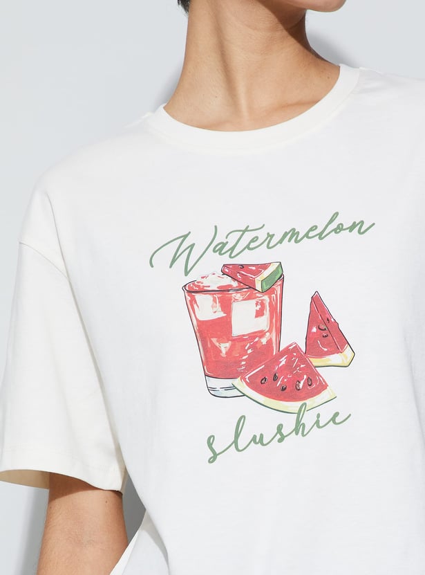 FAME FOREVER Graphic Print T-shirt