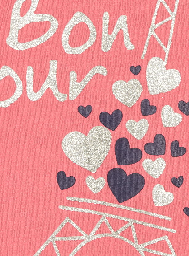 FAME FOREVER Girls Graphic Print T-shirt