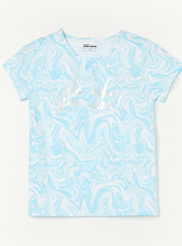 FAME FOREVER Girls Graphic Print T-shirt