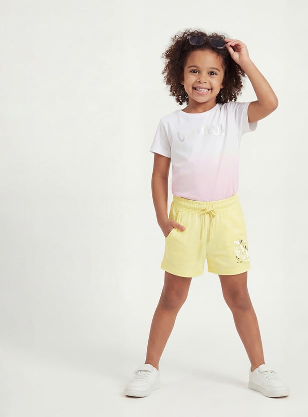 FAME FOREVER Girls Printed Shorts