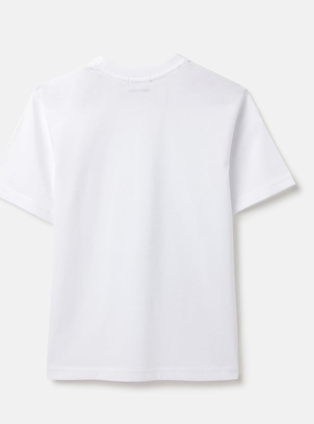 UNITED COLORS OF BENETTON Boys Typographic Print T-shirt