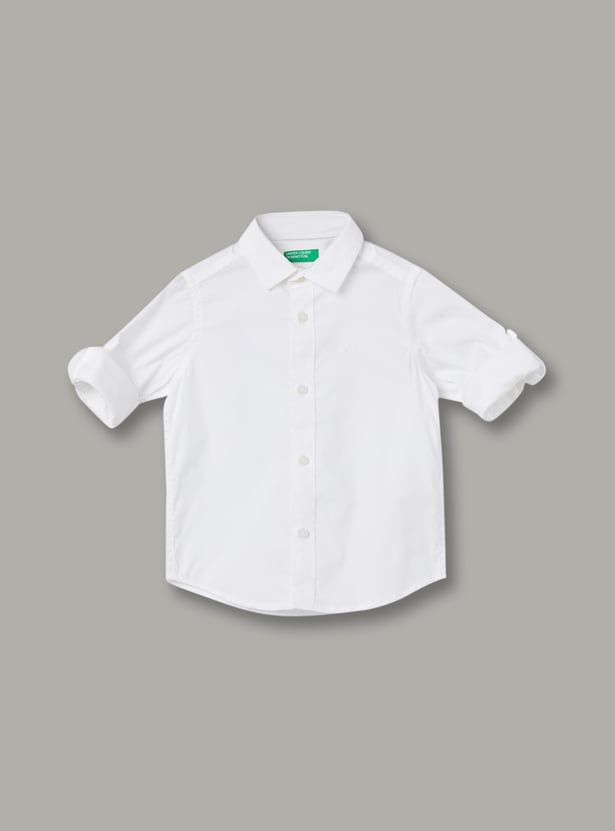 UNITED COLORS OF BENETTON Boys Solid Shirt