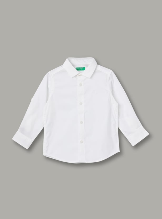 UNITED COLORS OF BENETTON Boys Solid Shirt