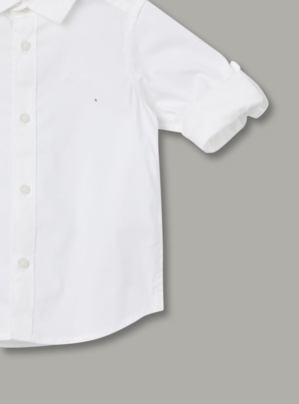 UNITED COLORS OF BENETTON Boys Solid Shirt