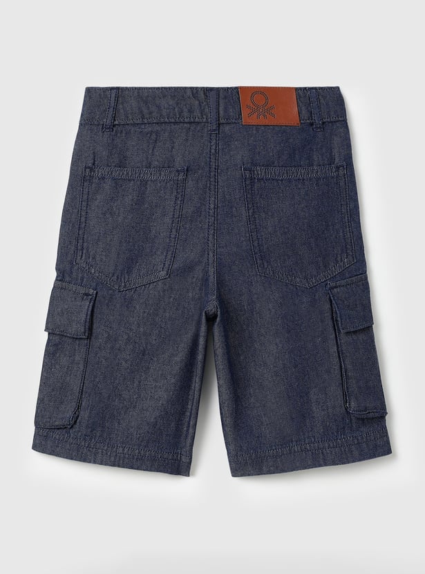 UNITED COLORS OF BENETTON Boys Solid Cargo Shorts