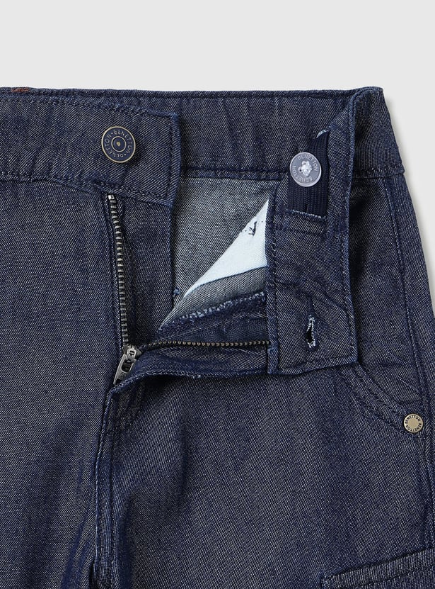 UNITED COLORS OF BENETTON Boys Solid Cargo Shorts