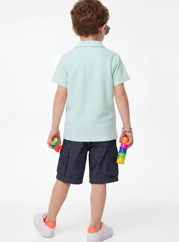 UNITED COLORS OF BENETTON Boys Solid Cargo Shorts