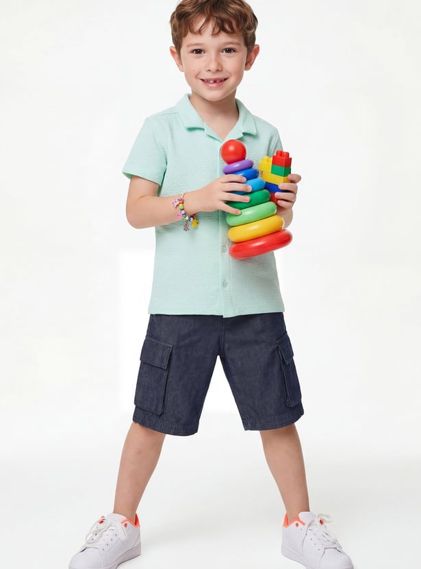 UNITED COLORS OF BENETTON Boys Solid Cargo Shorts
