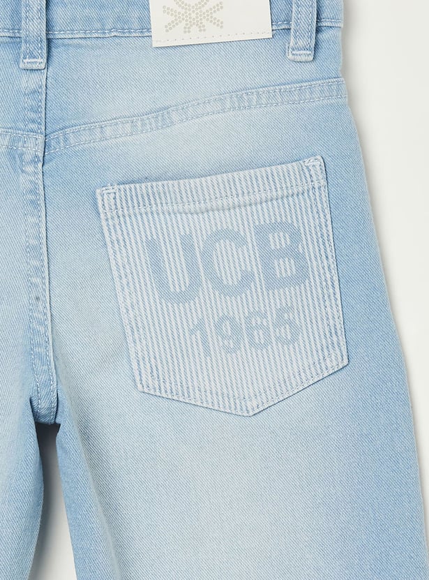 UNITED COLORS OF BENETTON Boys Washed Straight Fit Jeans