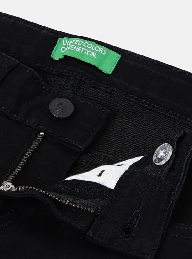 UNITED COLORS OF BENETTON Boys Solid Slim Fit Jeans