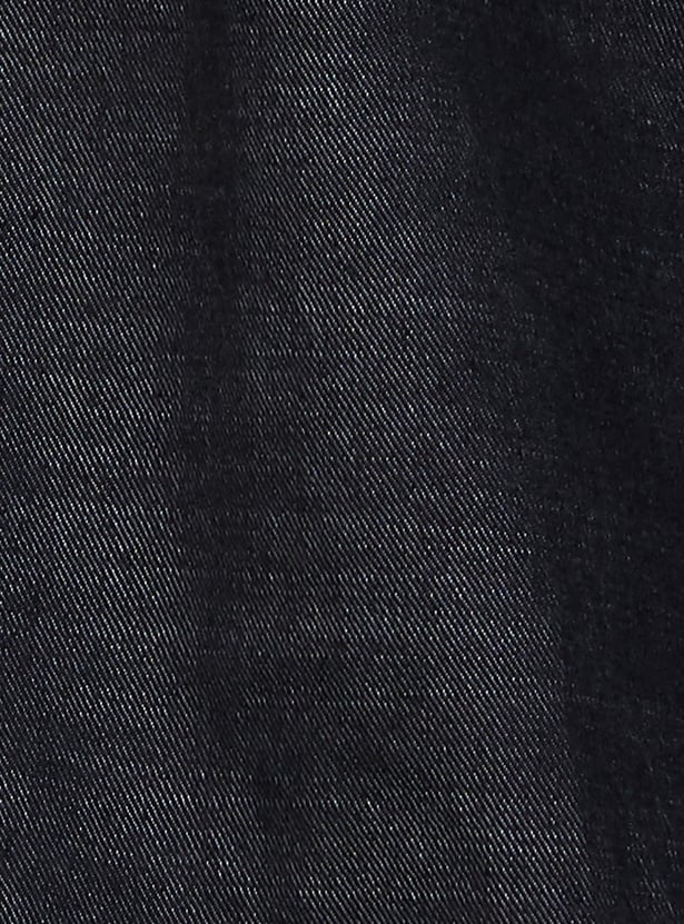 LP JEANS Washed Slim Fit Denim Shirt