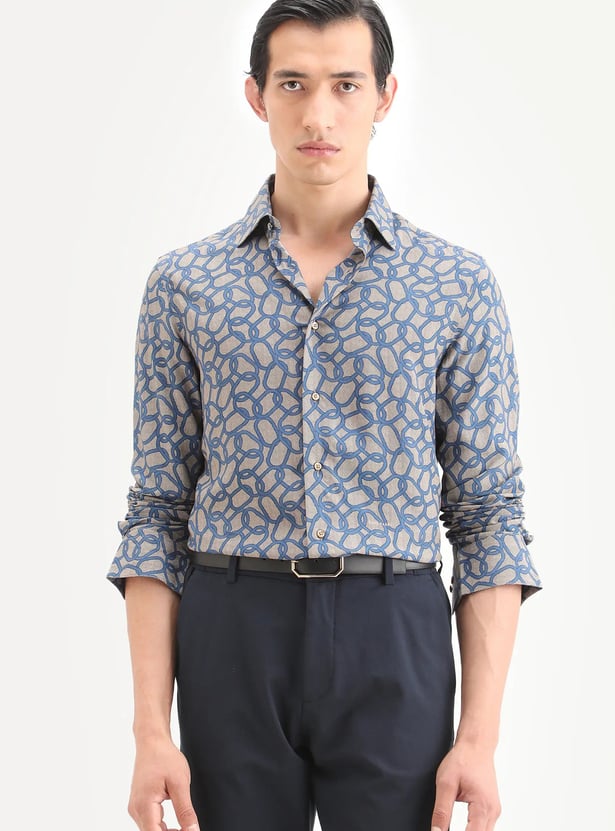 RARE RABBIT Printed Regular Fit Shirt