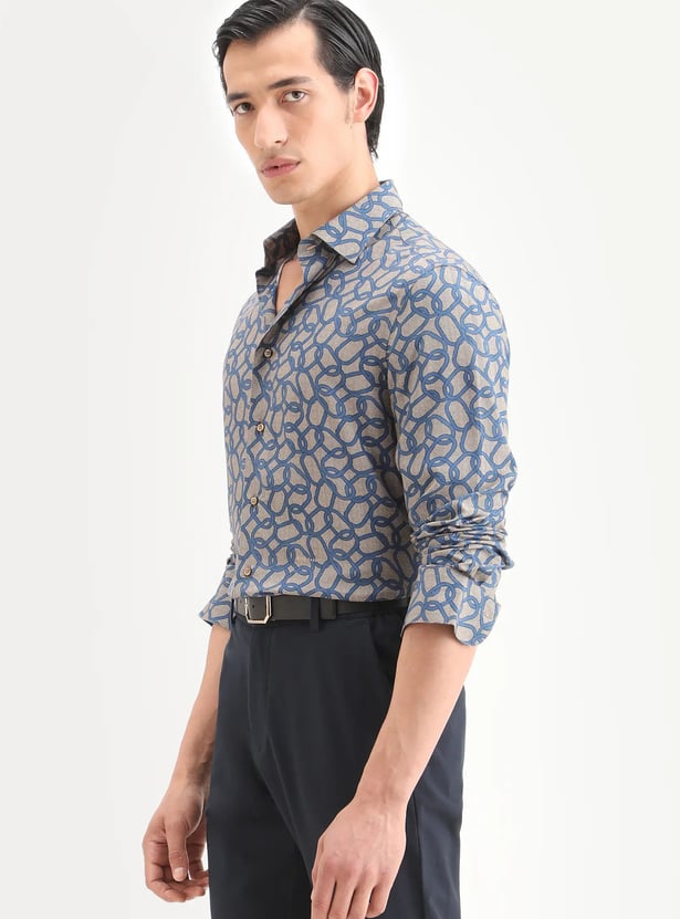 RARE RABBIT Printed Regular Fit Shirt