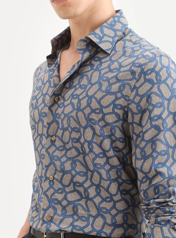 RARE RABBIT Printed Regular Fit Shirt