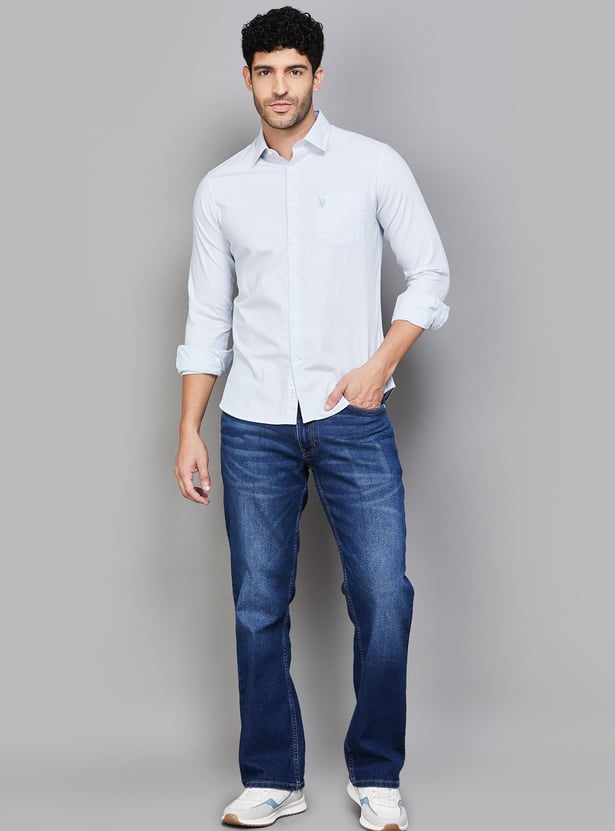 US POLO ASSN Solid Regular Fit Casual Shirt