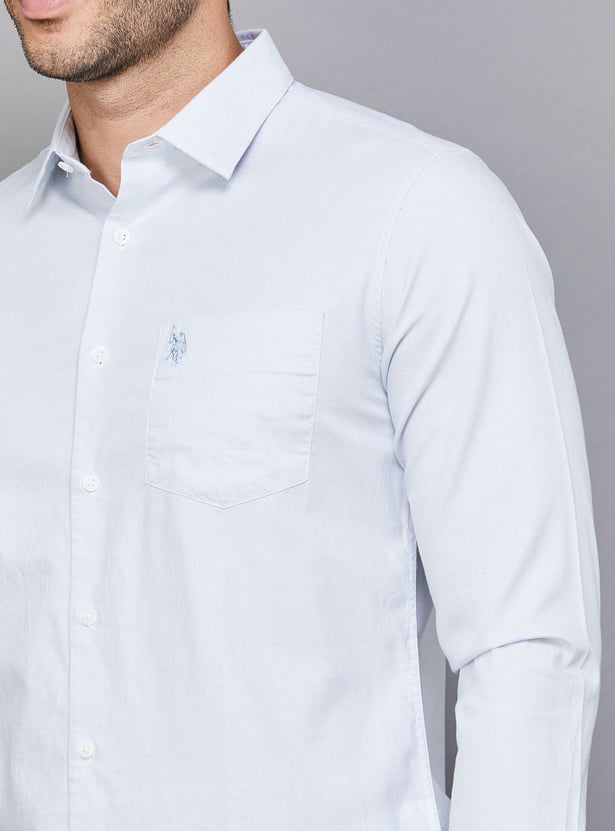 US POLO ASSN Solid Regular Fit Casual Shirt