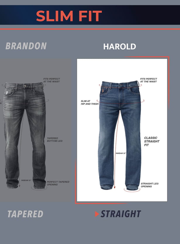 US POLO ASSN Washed Harold Jeans (Straight)
