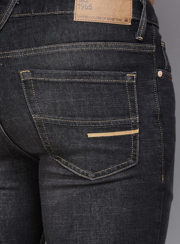 UNITED COLORS OF BENETTON Washed Slim Tapered Jeans