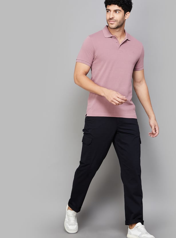 UNITED COLORS OF BENETTON Solid Slim Straight Cargos