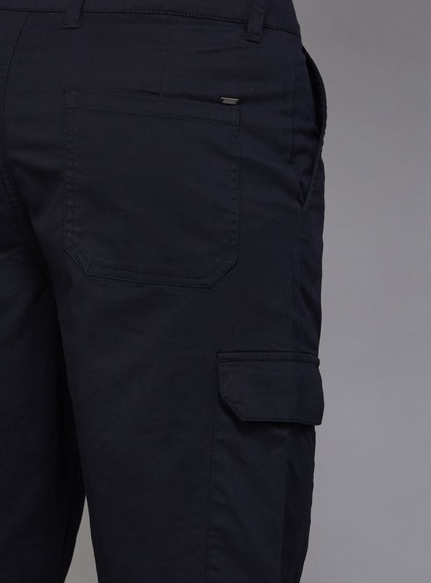 UNITED COLORS OF BENETTON Solid Slim Straight Cargos