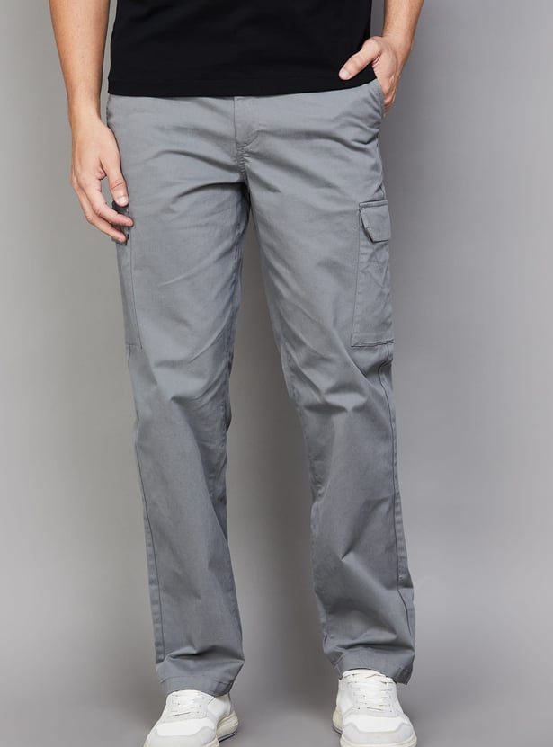 UNITED COLORS OF BENETTON Solid Slim Straight Cargos