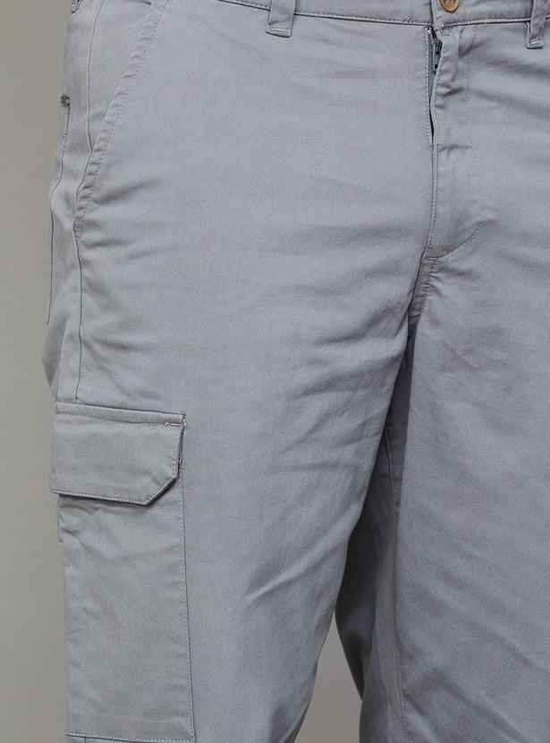 UNITED COLORS OF BENETTON Solid Slim Straight Cargos