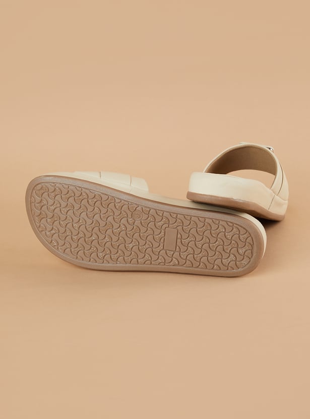 CODE Solid Flats with Buckle Detail