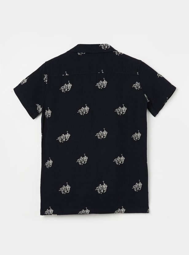US POLO ASSN KIDS Boys Embroidered Shirt