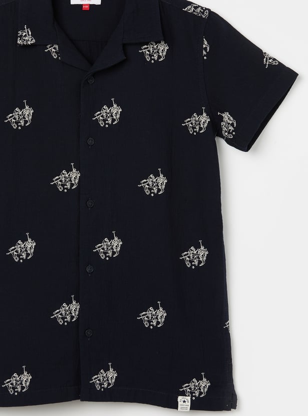 US POLO ASSN KIDS Boys Embroidered Shirt