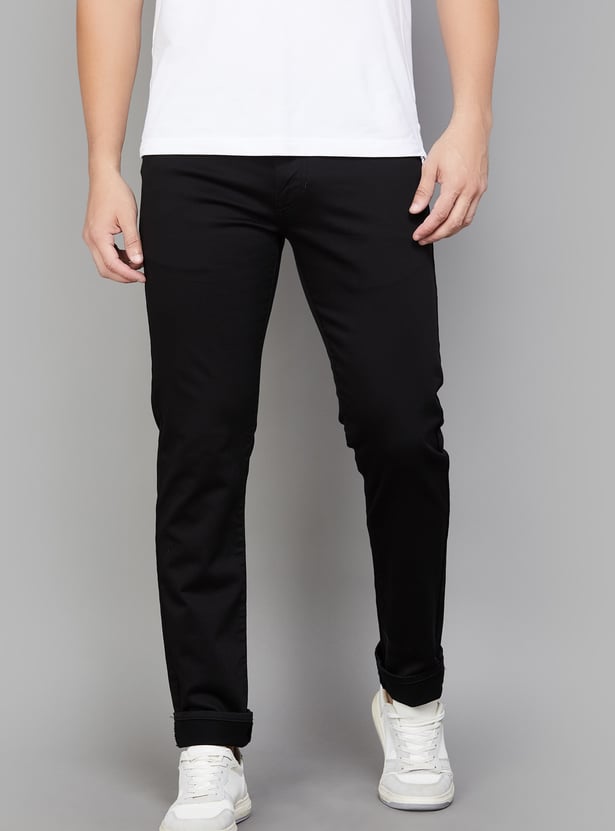 US POLO ASSN Solid Slim Tapered Jeans