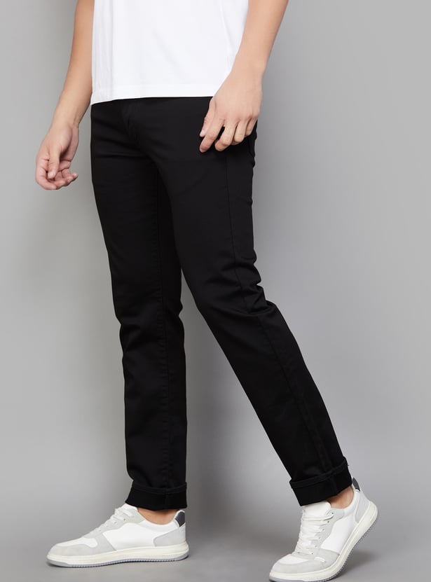 US POLO ASSN Solid Slim Tapered Jeans
