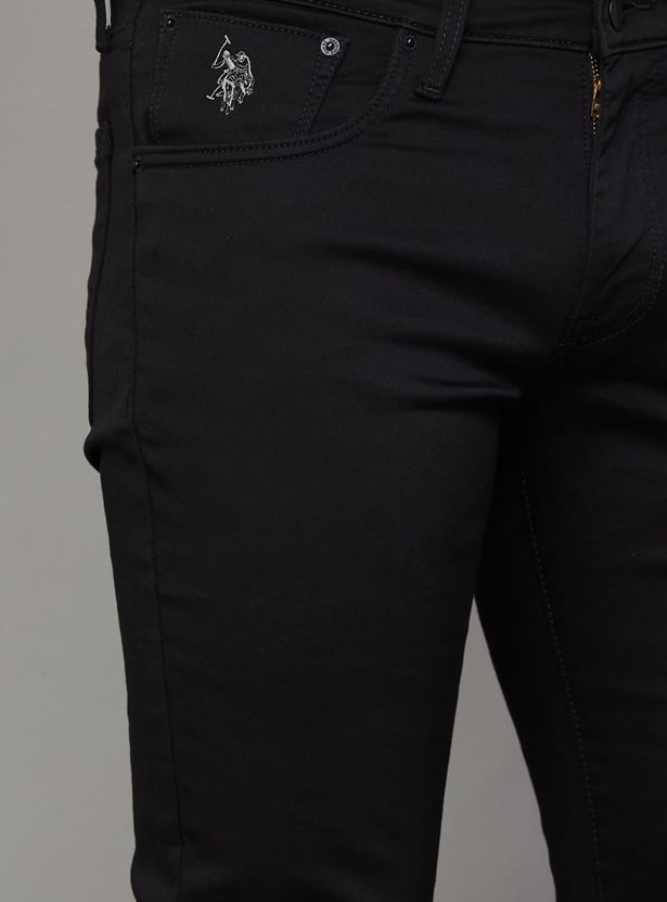 US POLO ASSN Solid Slim Tapered Jeans