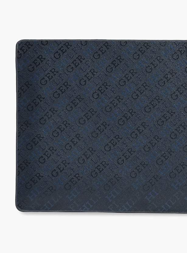TOMMY HILFIGER Monogram Print Leather Bi-Fold Wallet