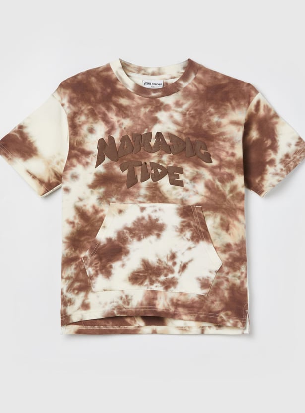 FAME FOREVER Boys Tie & Dye Graphic T-shirt