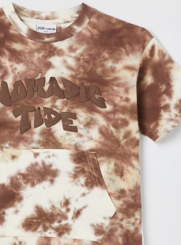 FAME FOREVER Boys Tie & Dye Graphic T-shirt
