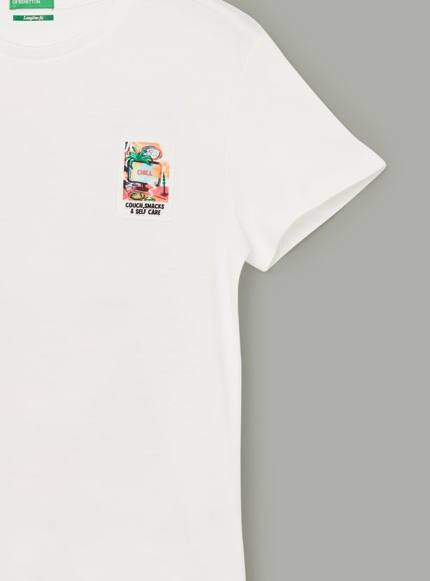 UNITED COLORS OF BENETTON Girls Graphic Print T-shirt