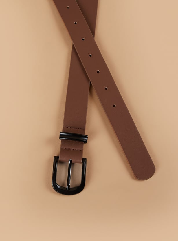 GINGER Solid Pin Buckle Belt