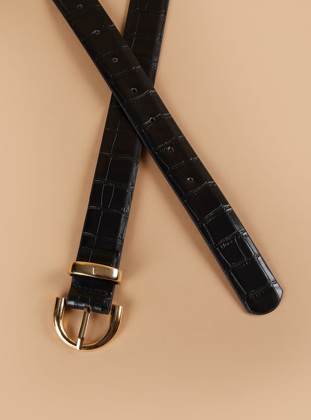 GINGER Croc Embossed Belt