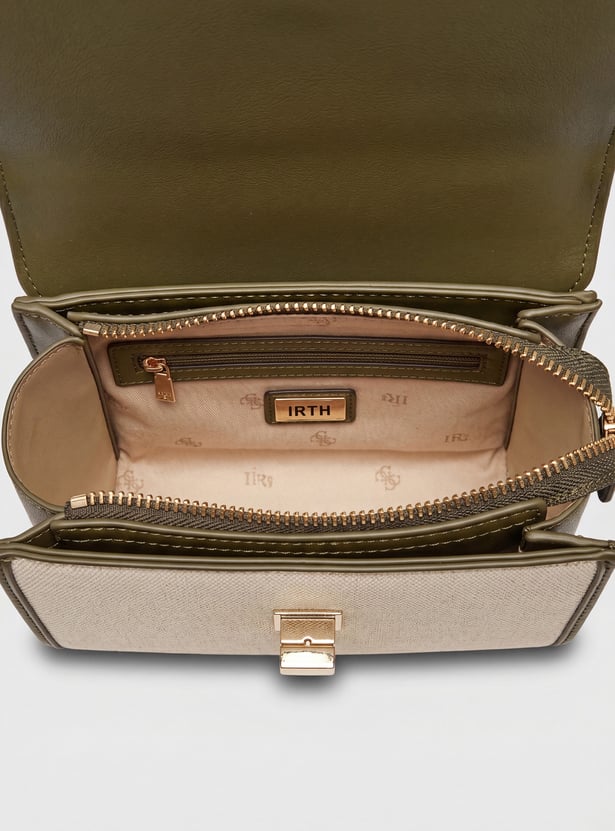 IRTH Colourblock Handheld Bag