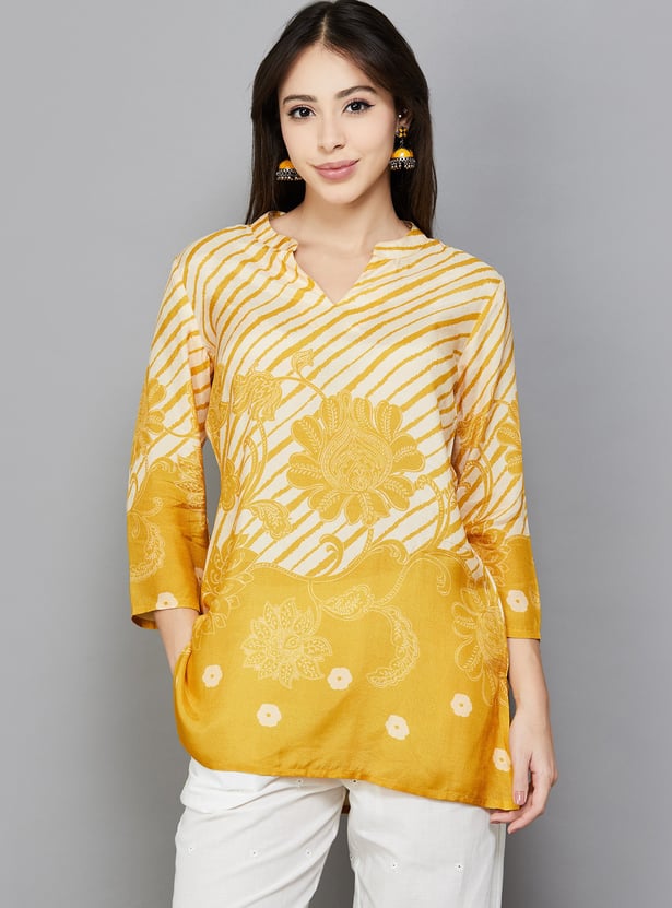 LIBAS Ethnic Motif Straight Kurti