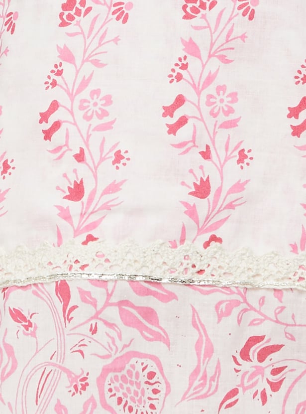 LIBAS Floral Print Kurta Set