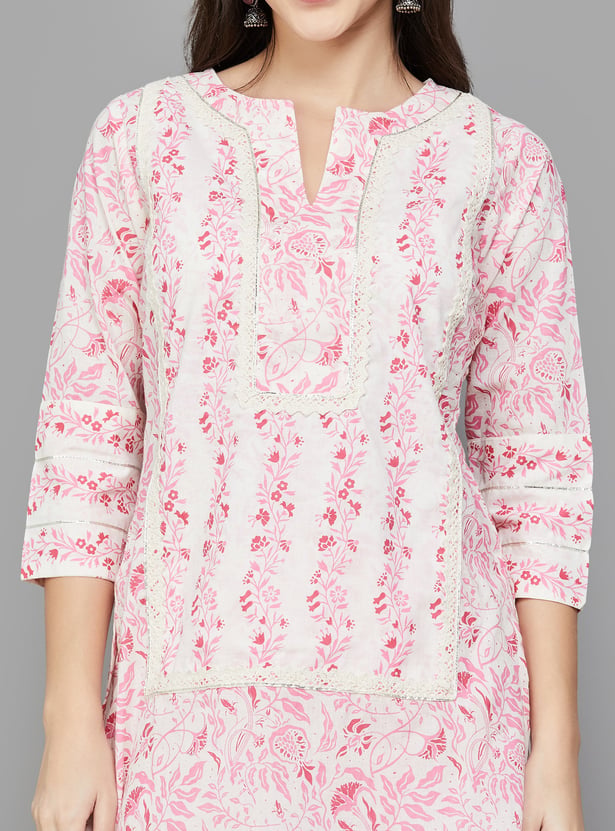 LIBAS Floral Print Kurta Set