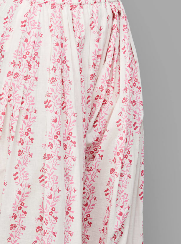 LIBAS Floral Print Kurta Set