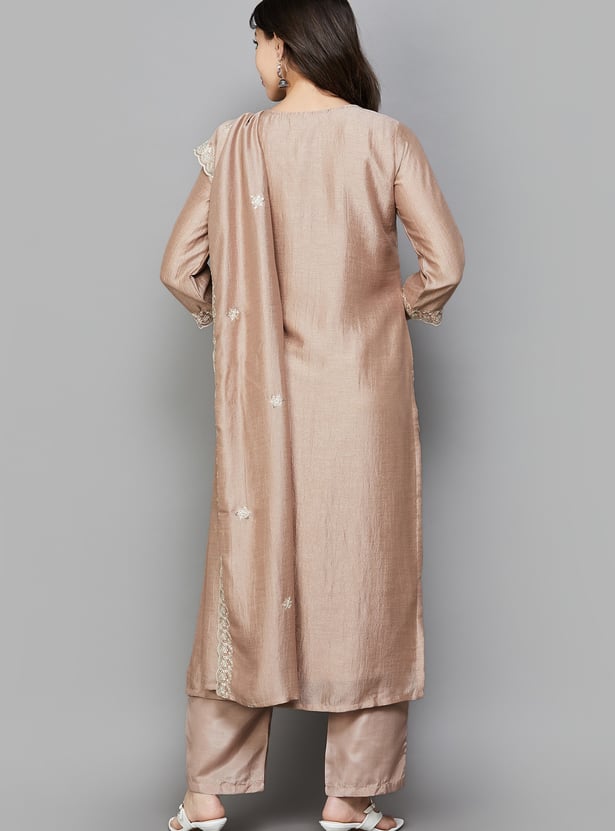 LIBAS Embroidered Kurta Set